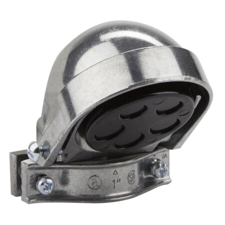 Dottie Conduit Fitting 3/4 in, Clamp-On, Aluminum, Zinc Plated EC75